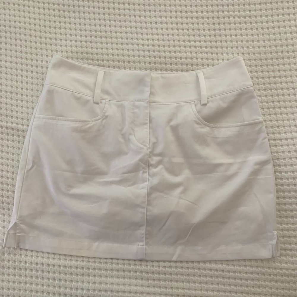 White Adidas Golf Skort